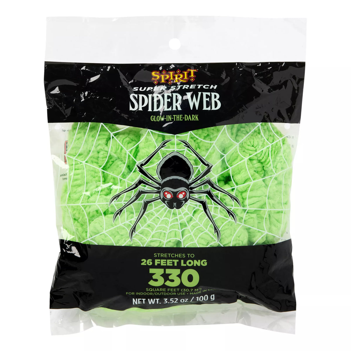 Superstrech Glow in the Dark Spider Web Decoration