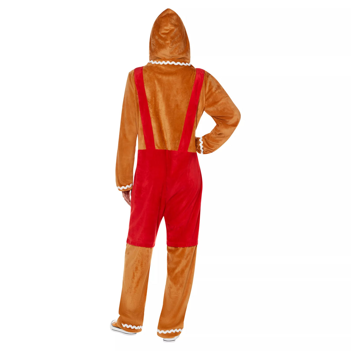 Adult Gingerbread Jumpsuit Costume